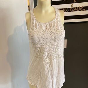 Leifnotes Anthropologie Whit EMBROIDERED LACE Tank